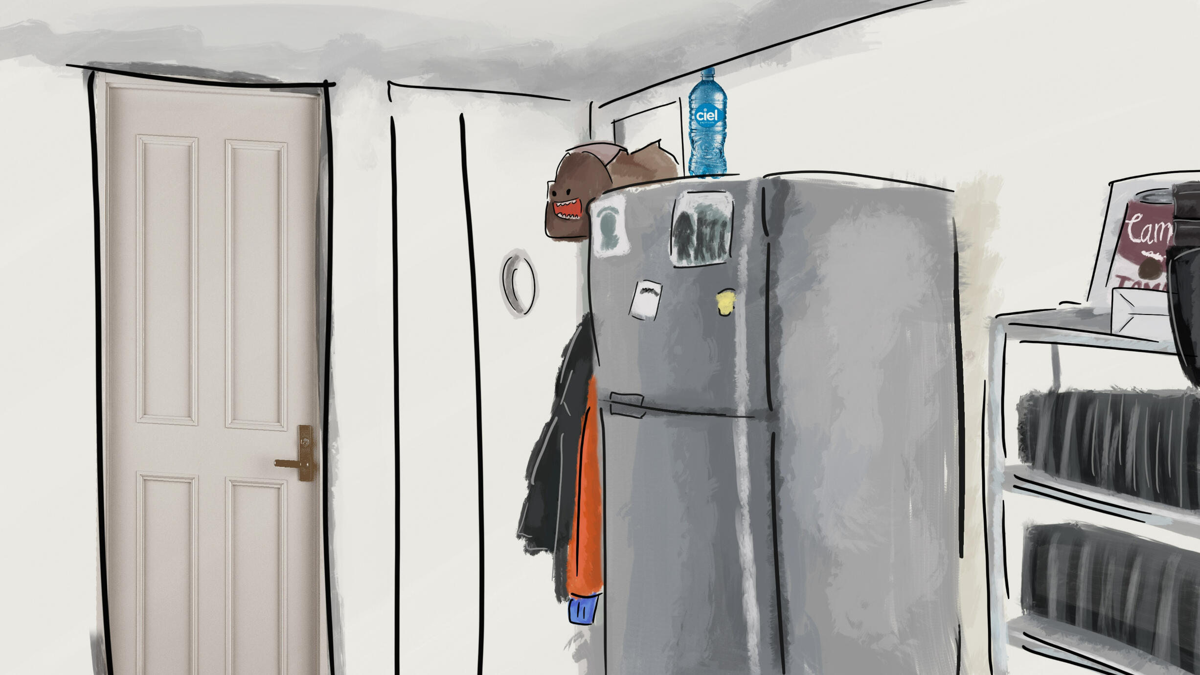 Background for an animated sketch video